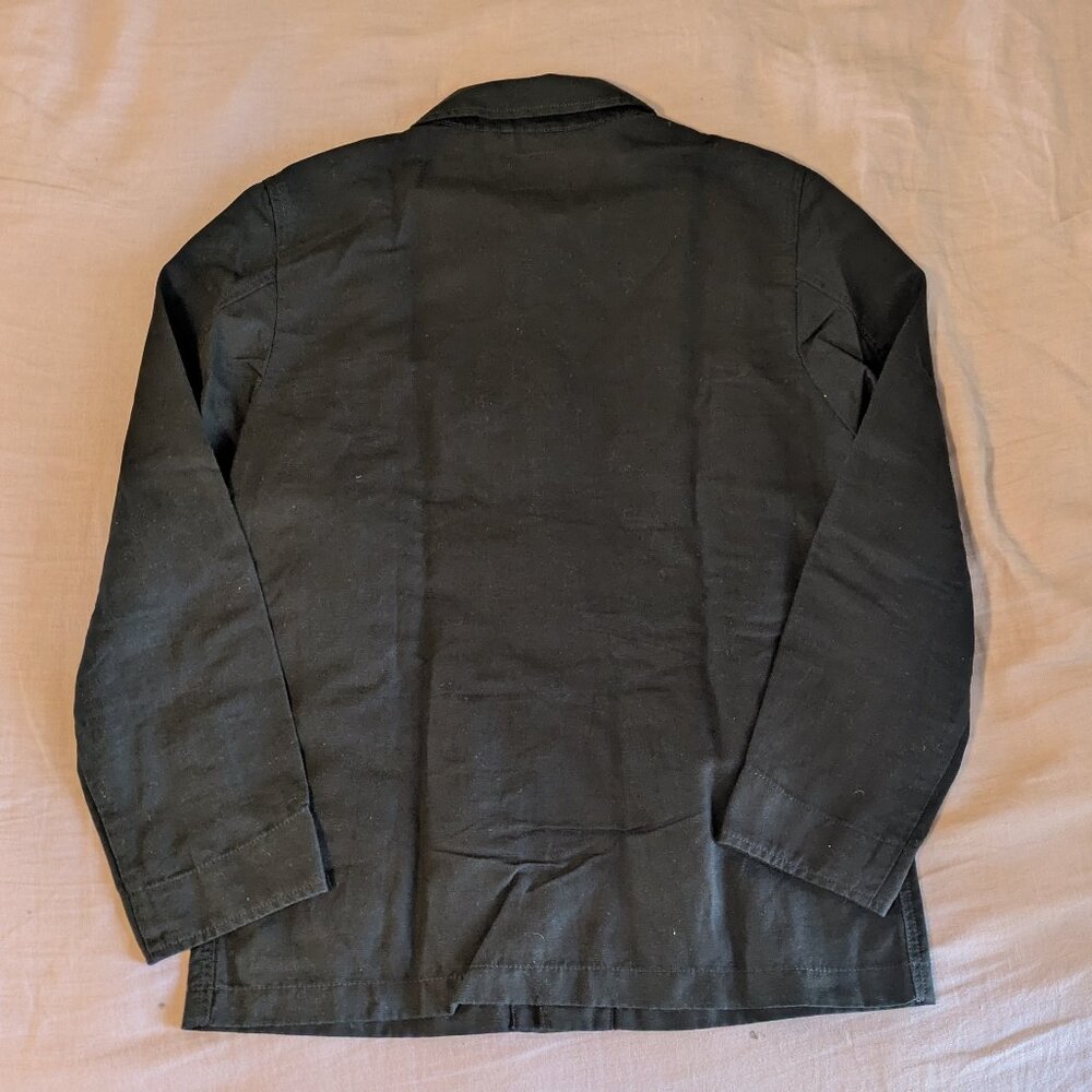 J.Crew Brown Chore Jacket Linen Cotton Blend Workwear Size S - Picture 2 of 3